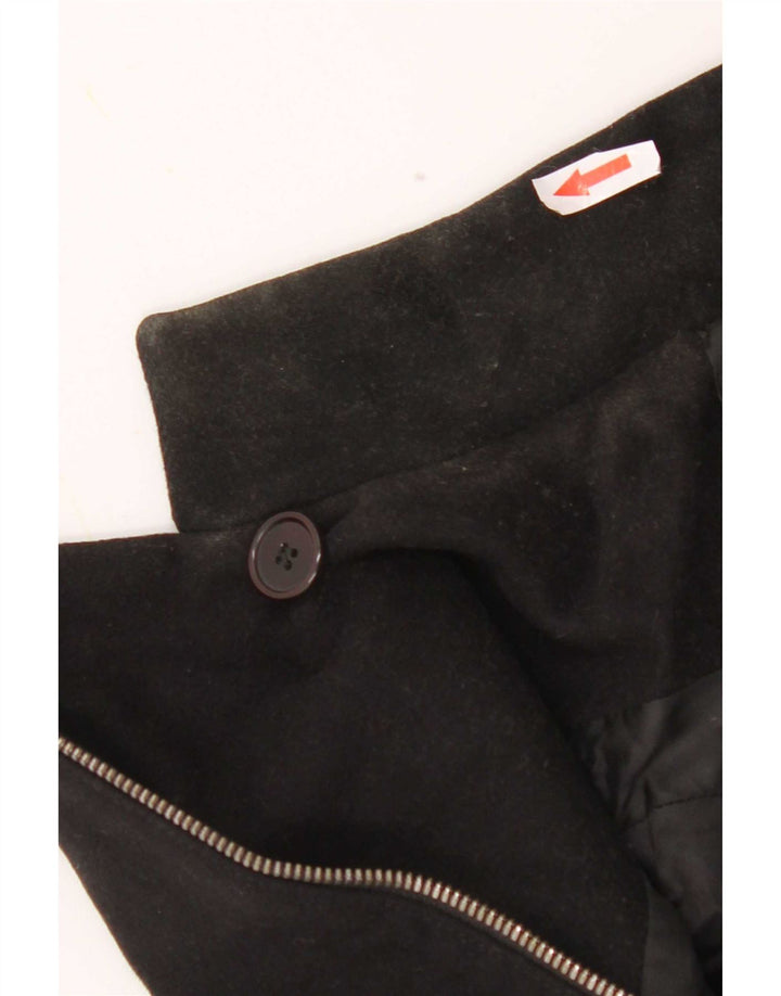 Reiss Veste de motard pour femme UK 10 Petite laine noire