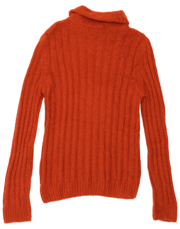 Massimo Dutti Pull col roulé pour femme UK 14 Large Orange