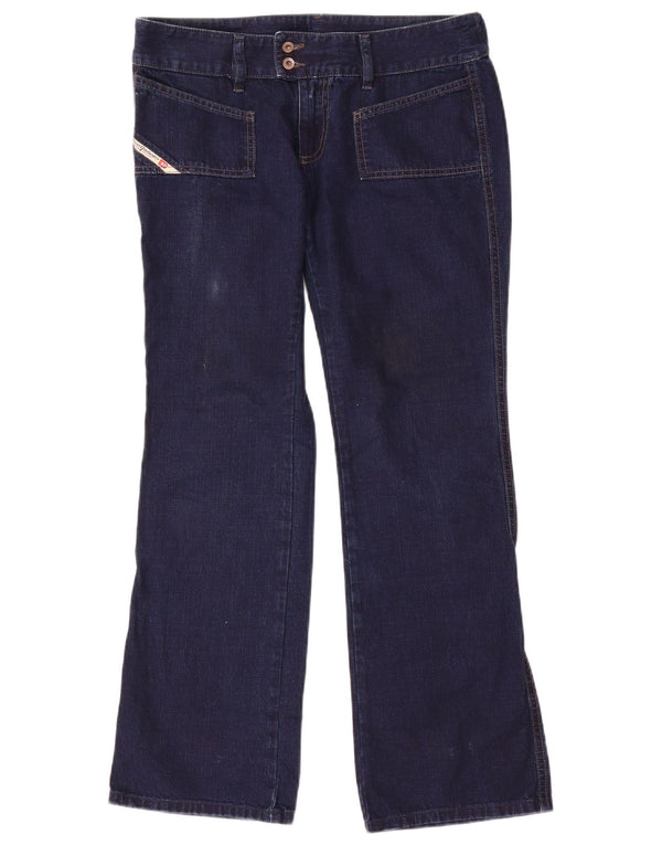 Jean Bootcut Femme Diesel W31 L31 Bleu Marine Coton