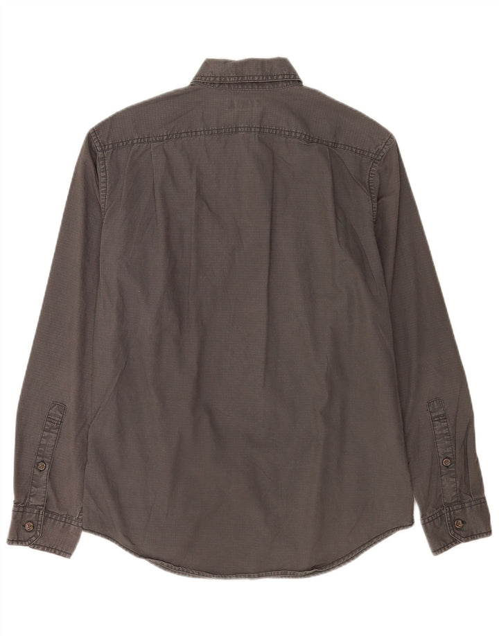Eddie Bauer Chemise coupe classique pour homme en coton gris petit