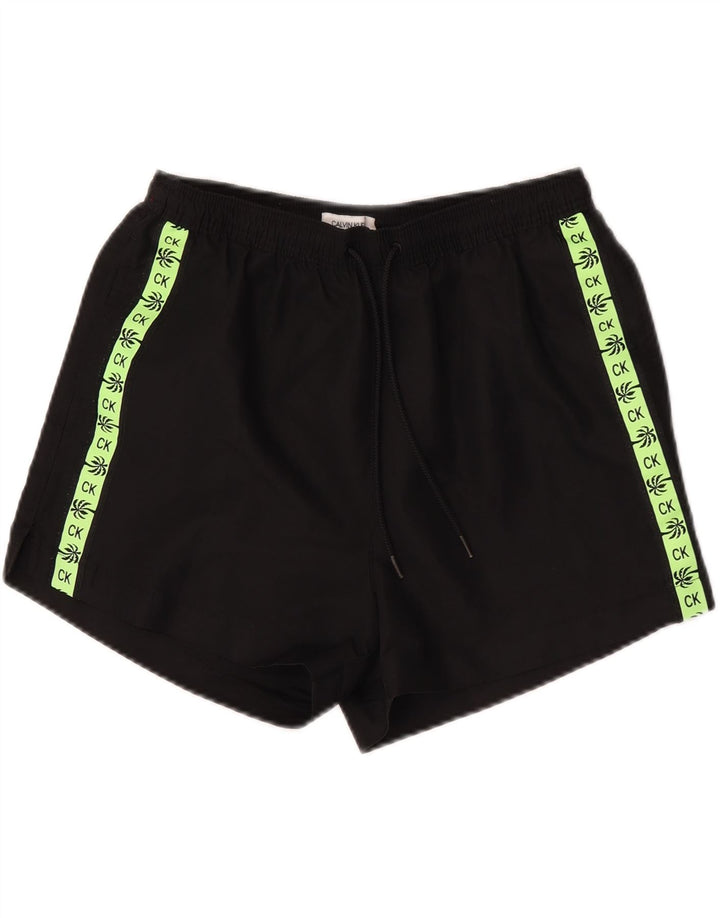 Calvin Klein Short de bain graphique pour homme Small Noir Colourblock