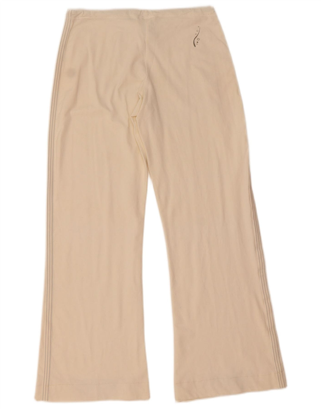 Champion Pantalon de survêtement évasé pour femme UK 12 Medium Off White Polyamide