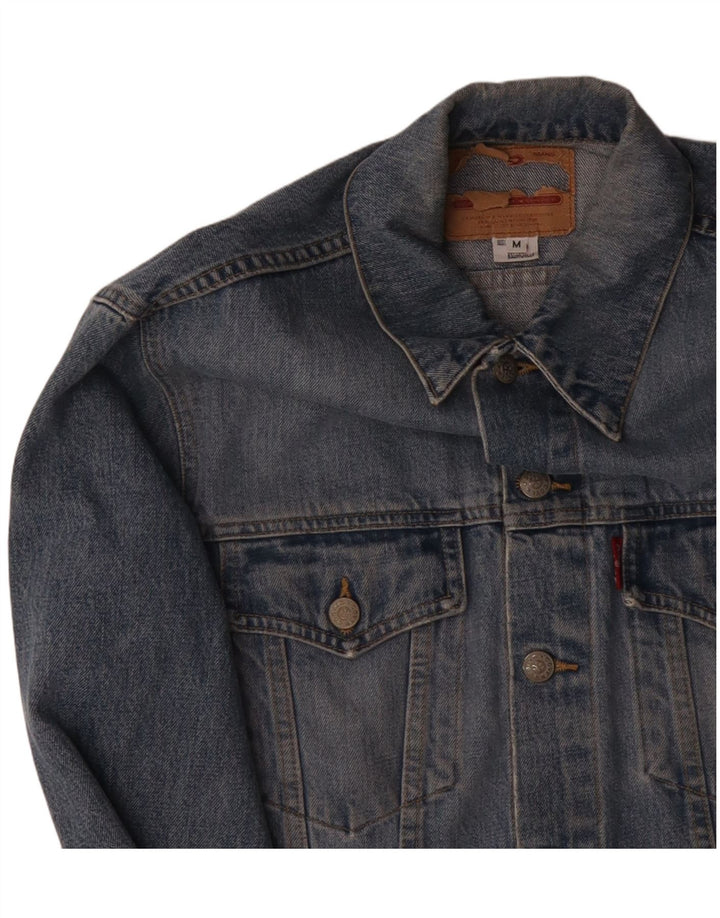 LEVI'S Veste en Jean Homme UK 38 Bleu Moyen Coton
