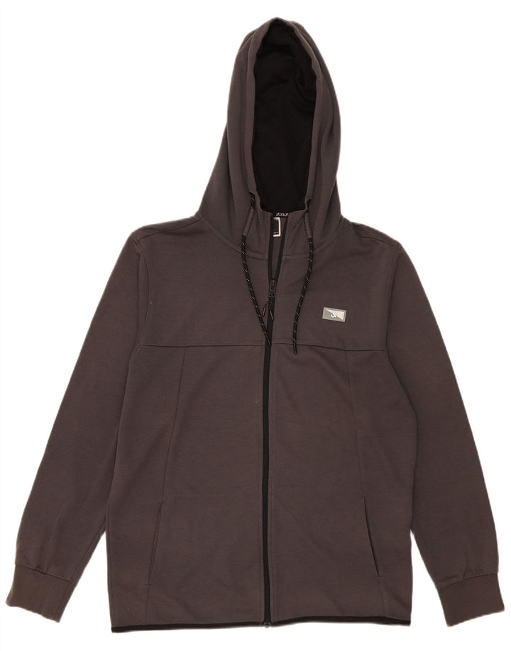 Jack & Jones Pull à Capuche Zippé Homme Gris Moyen Polyester