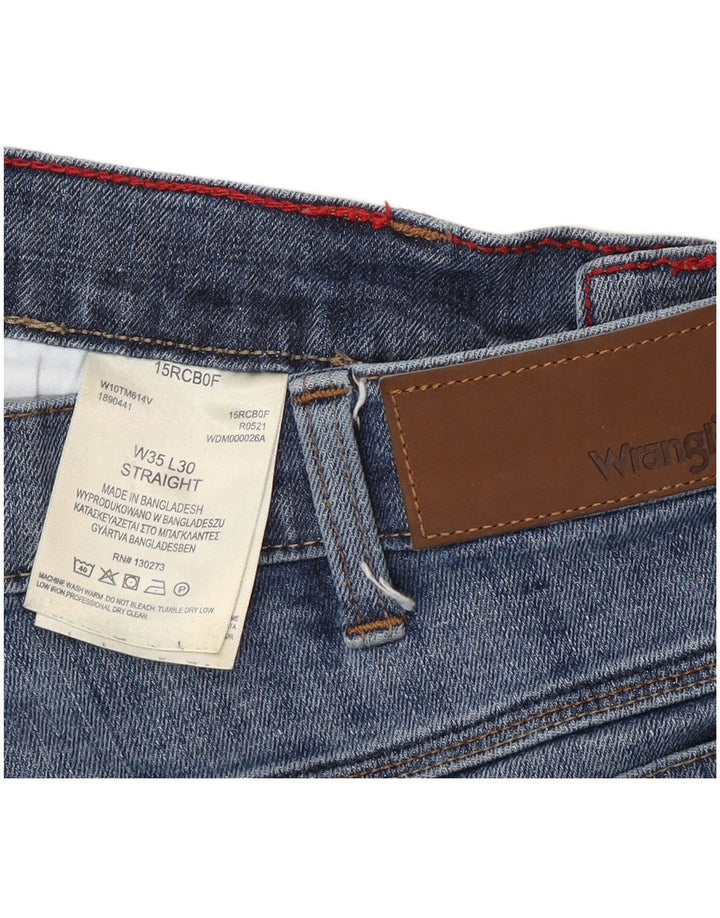 Wrangler Jean droit homme W35 L30 bleu coton