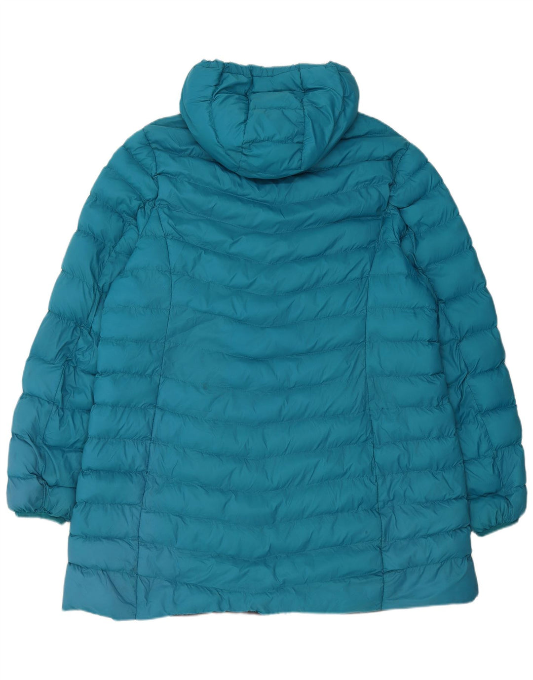 Mountain Warehouse Manteau rembourré à capuche pour femme UK 20 2XL Bleu Polyester