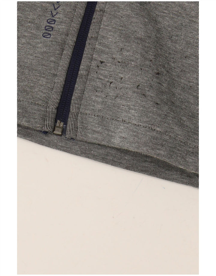 PUMA Sweat à capuche zippé graphique pour garçon 9-10 ans Gris Colorblock Polyester