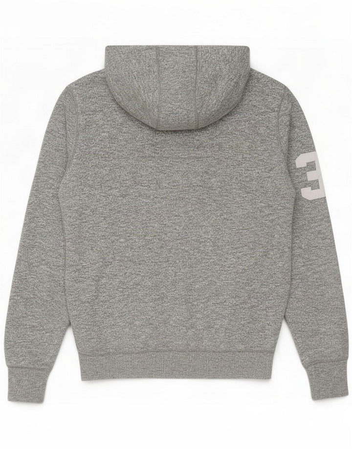 Diesel Pull à capuche zippé graphique pour homme Petit Gris Polyester