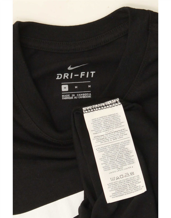 Nike Hommes Dri Fit Graphic T-Shirt Haut Noir Moyen Polyester