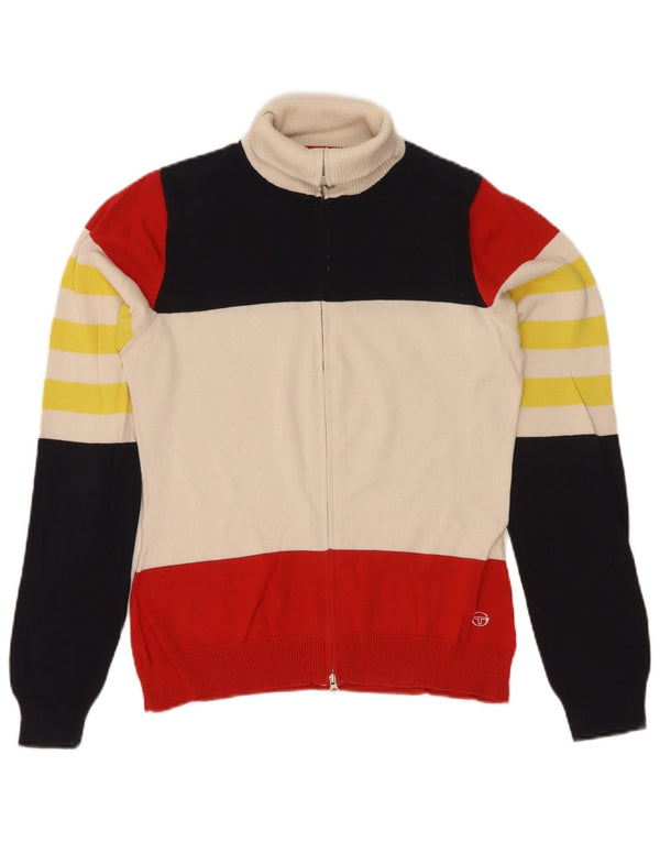 Sergio Tacchini Femme Cardigan Pull IT 44 Moyen Multicolore