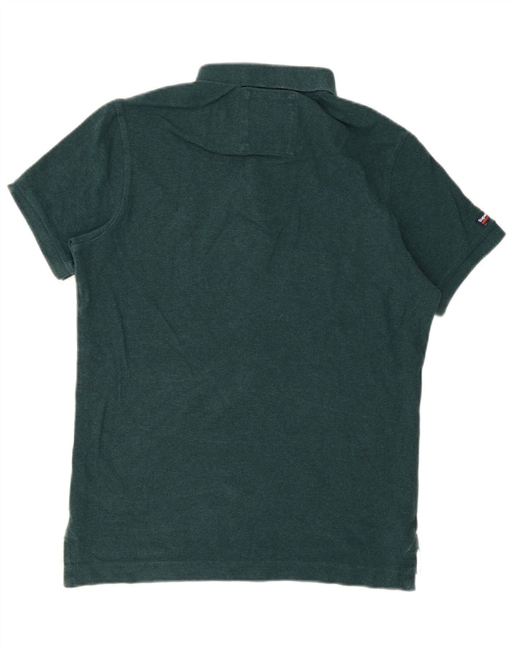 Superdry Polo Homme Grand Vert Coton