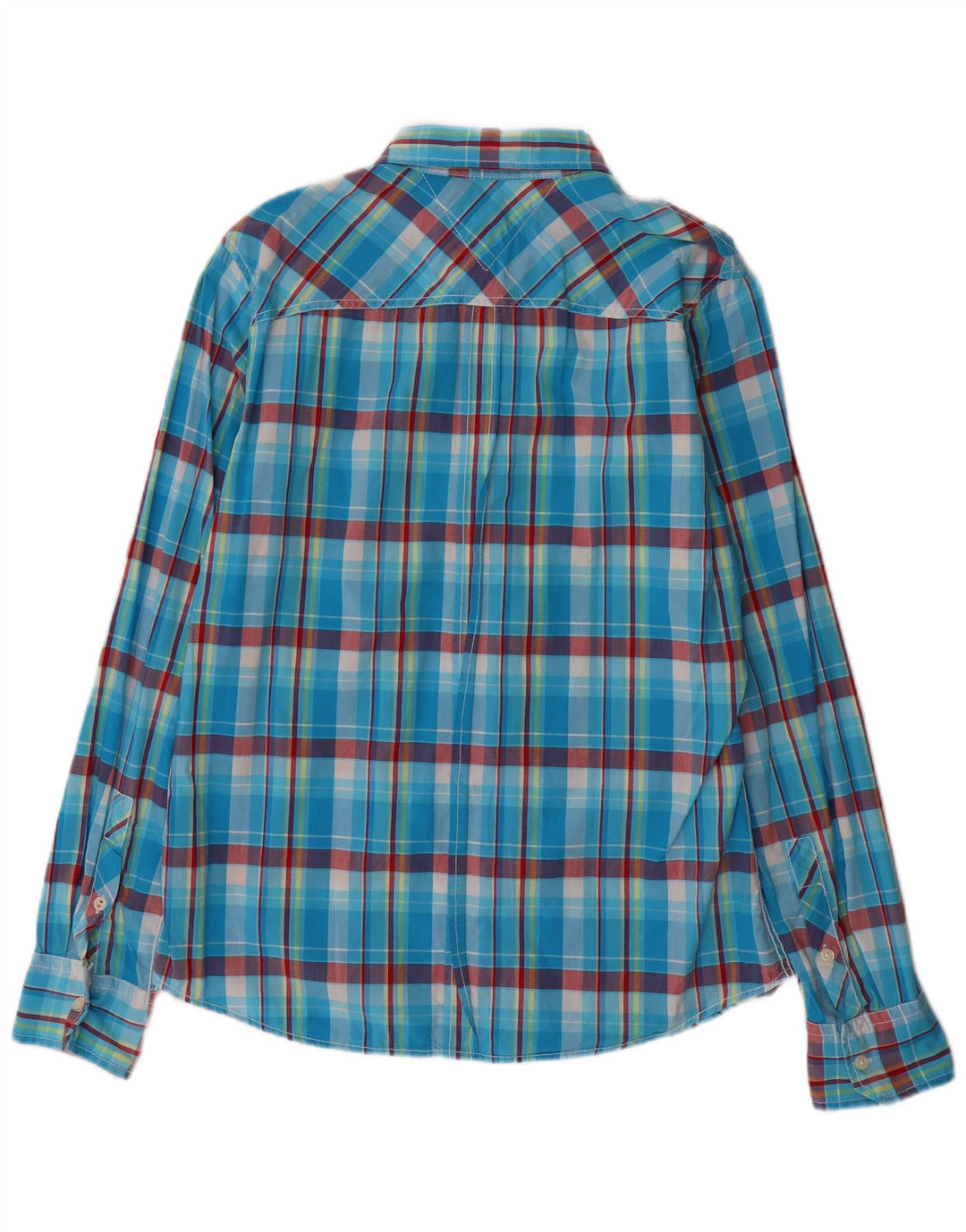 Tommy Hilfiger Chemise Homme Grand Carreau Bleu Coton