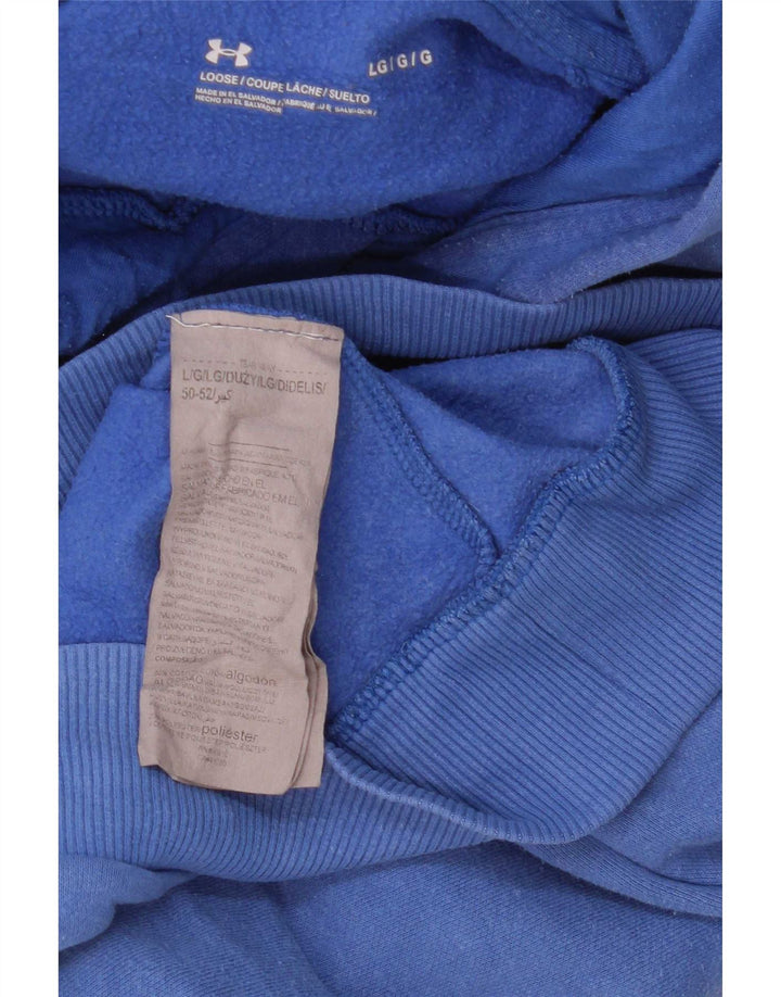 Under Armour Pull à capuche pour homme en coton bleu Taille L