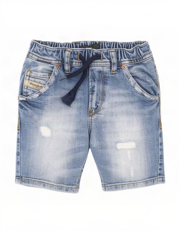 Diesel Short en jean vieilli pour garçon 3-4 ans W20 Bleu Coton
