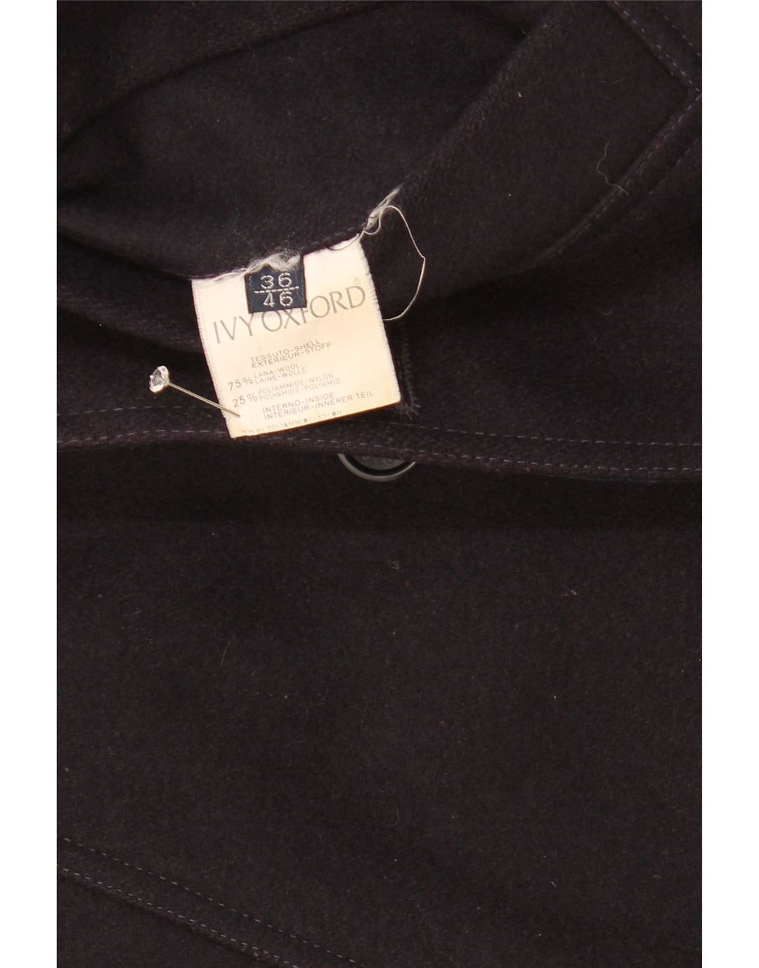 Ivy Oxford Veste réversible pour homme UK 36 Petite laine bleu marine