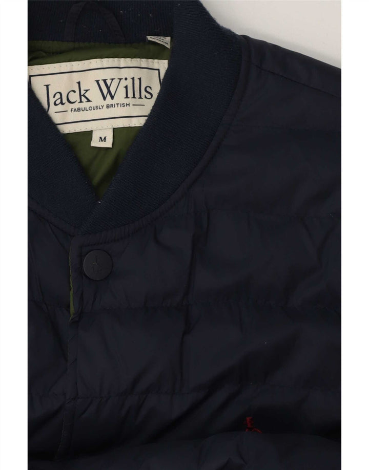 Jack Wills Veste bomber rembourrée pour homme UK 38 Bleu marine moyen