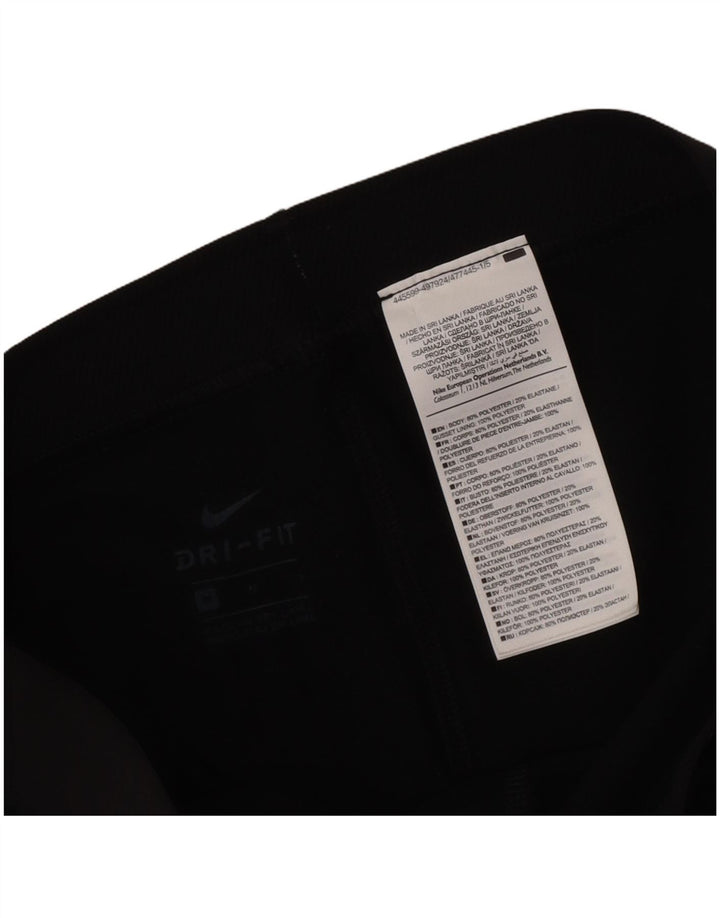 Nike Legging graphique Dri Fit pour femme UK 12 Noir moyen géométrique