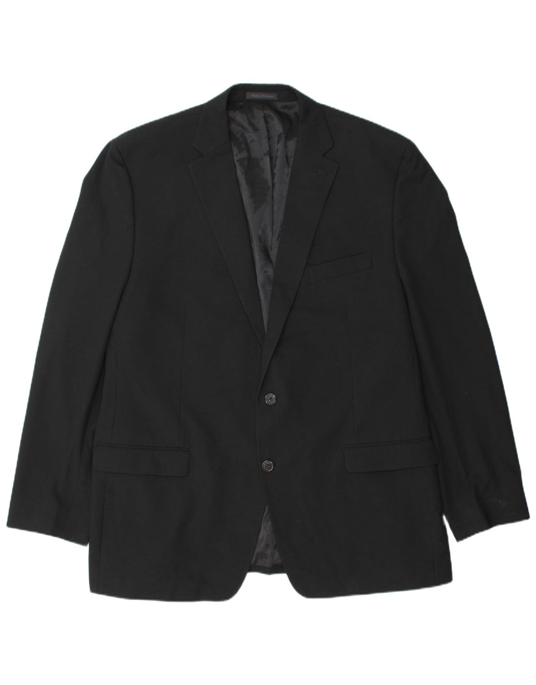 CHAPS Veste blazer longue à 2 boutons pour homme UK 48 4XL Noir Polyester