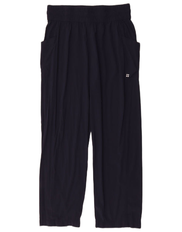 Sweaty Betty Pantalon de survêtement pour femme UK 16 Large Bleu Marine Polyester