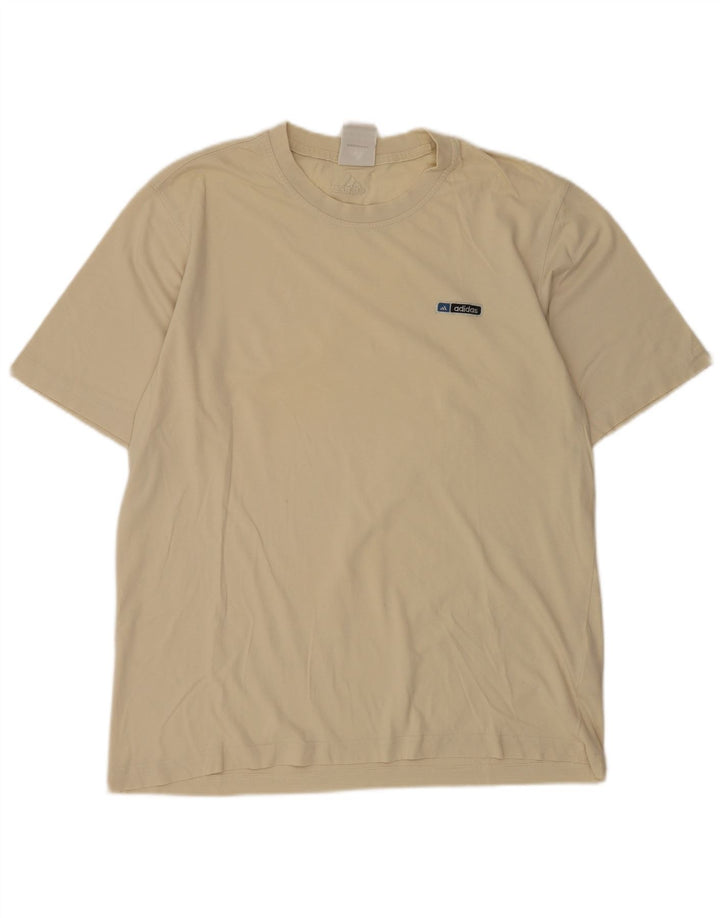 Adidas T-Shirt Homme Coton Beige Moyen