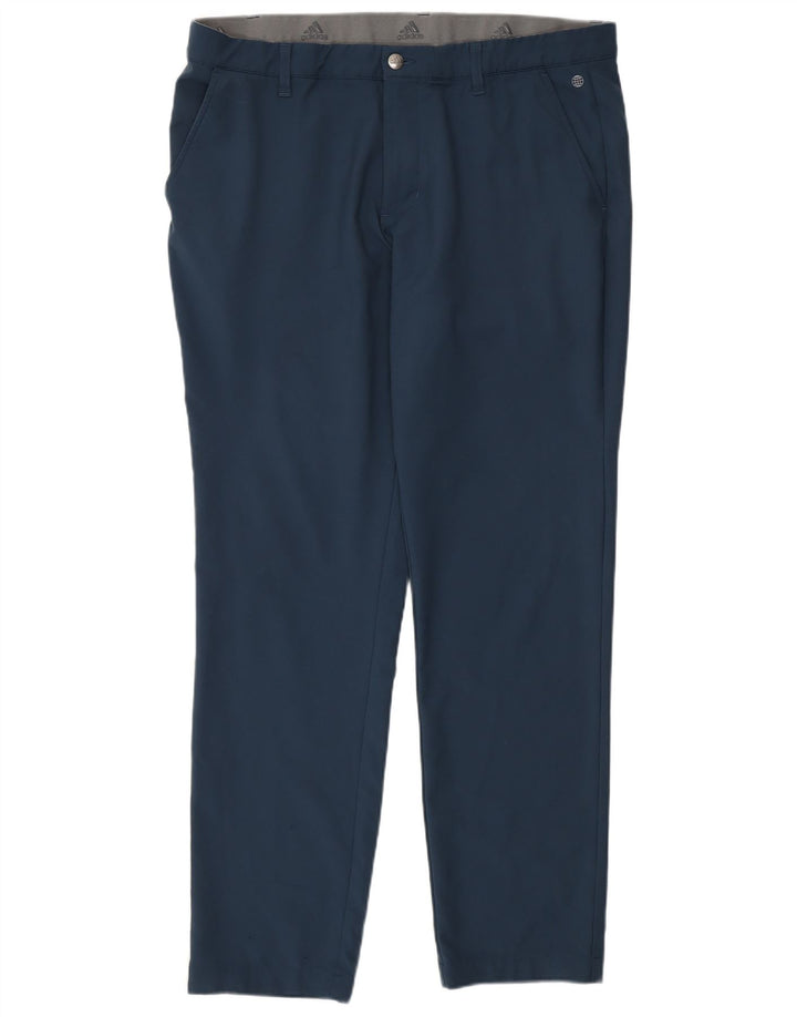 Adidas Pantalon Chino Slim Homme W36 L32 Bleu Marine Polyester