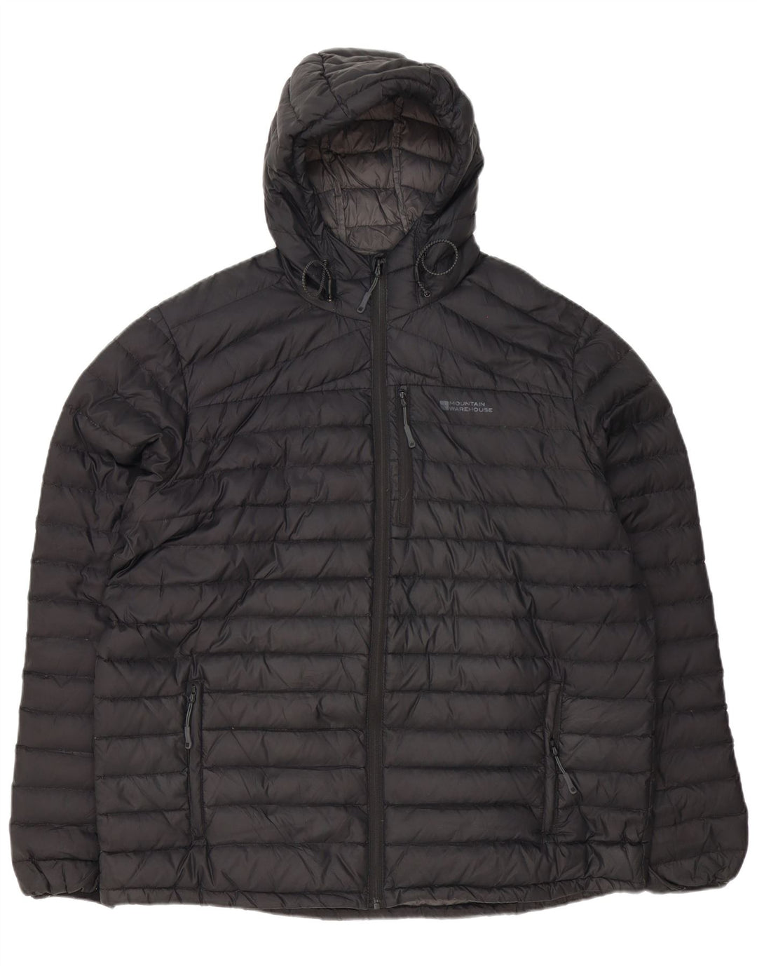 MOUNTAIN WAREHOUSE Veste matelassée à capuche pour hommes UK 42 XL Noir Polyester