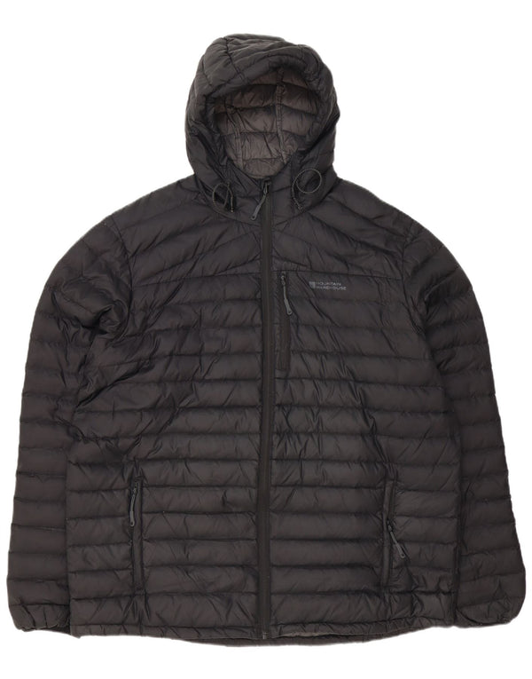 MOUNTAIN WAREHOUSE Veste matelassée à capuche pour hommes UK 42 XL Noir Polyester