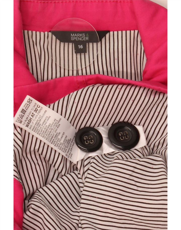 Marks & Spencer Caban pour femme UK 16 Grand coton rose