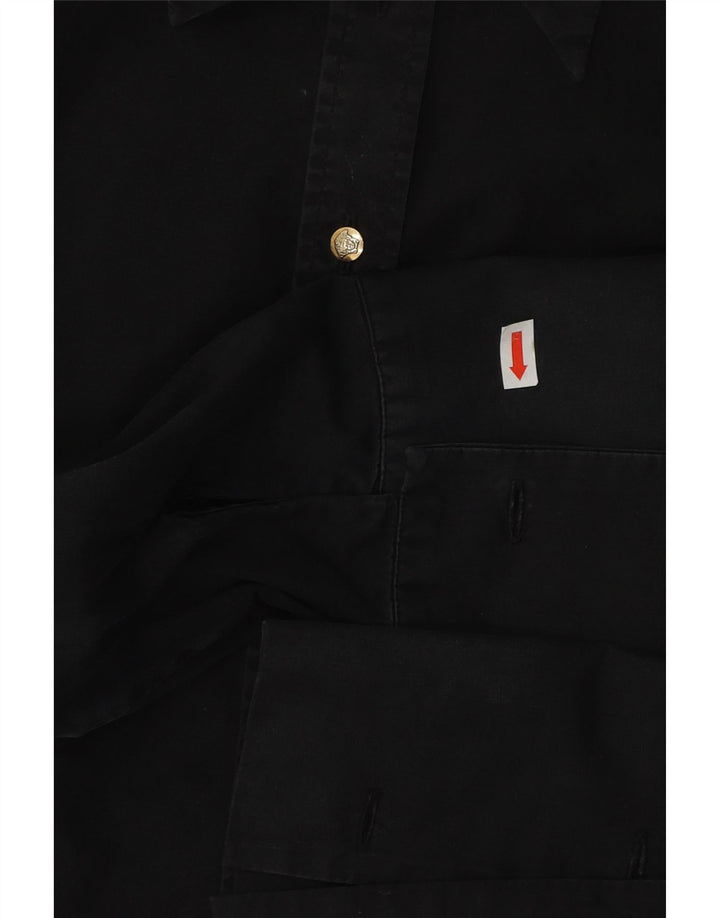 Versace Chemise formelle pour femme UK 10 Small Noir