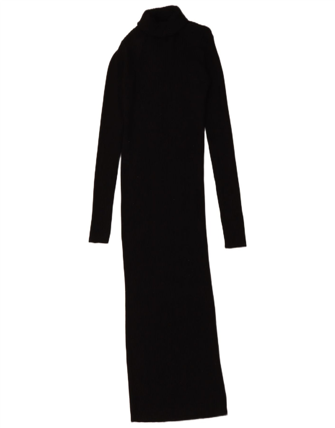 Zara Femme Maxi Robe Pull UK 8 Petit Noir