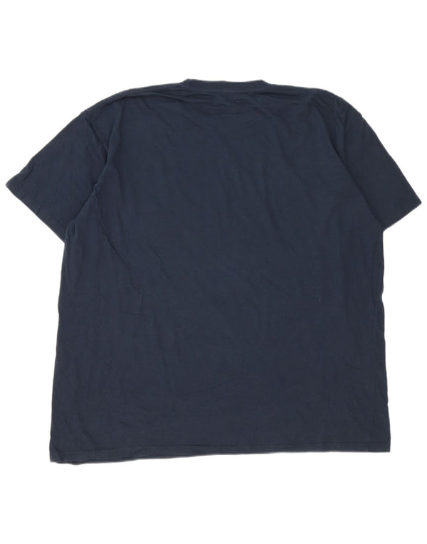 Hard Rock Cafe Mens Ibiza Graphic T-Shirt Top 2XL Navy Blue Cotton