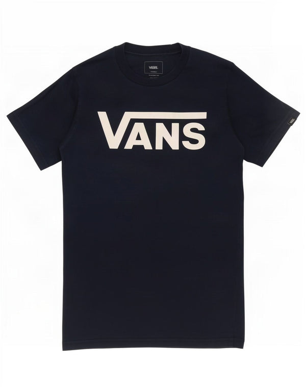 Vans Mens Classic Fit Graphic T-Shirt Top XS Bleu Marine Coton