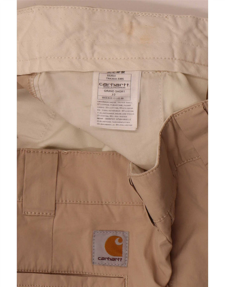 Carhartt Short Chino Pegged Homme W32 Coton Beige Moyen