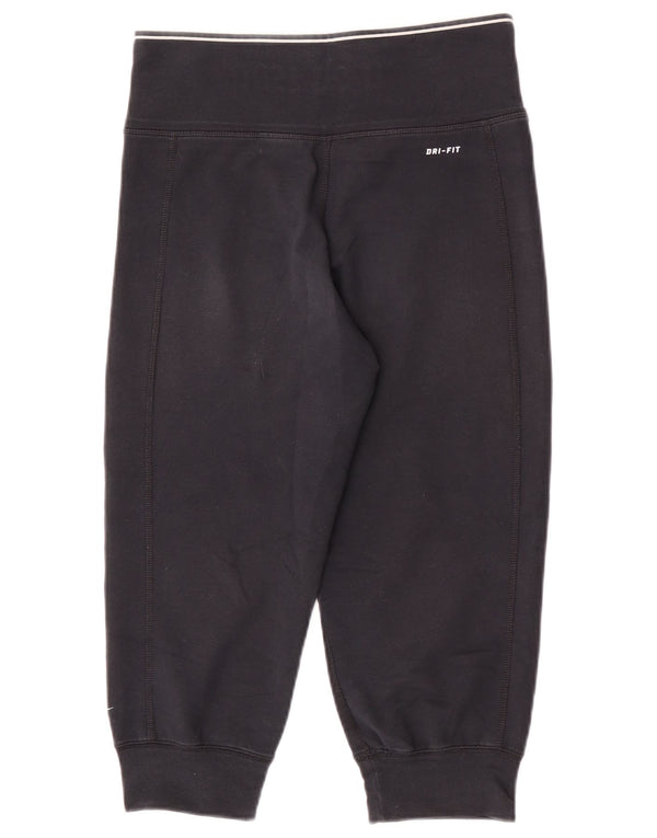 Nike Pantalon de survêtement Capri Dri Fit pour femme UK 4/6 XS Noir Coton