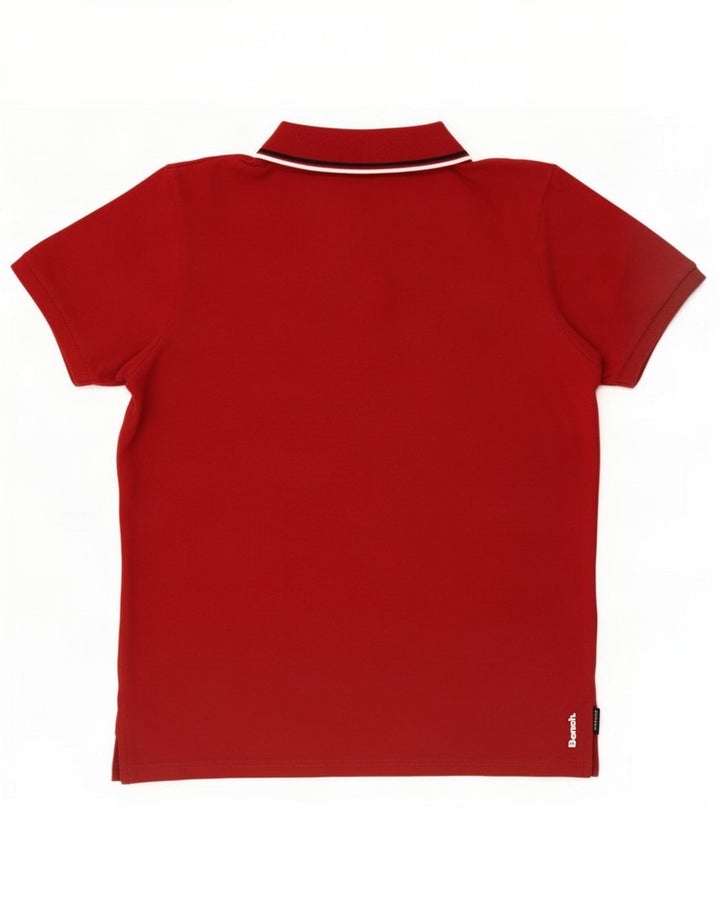 Bench Polo Homme Coton Rayé Rouge Moyen