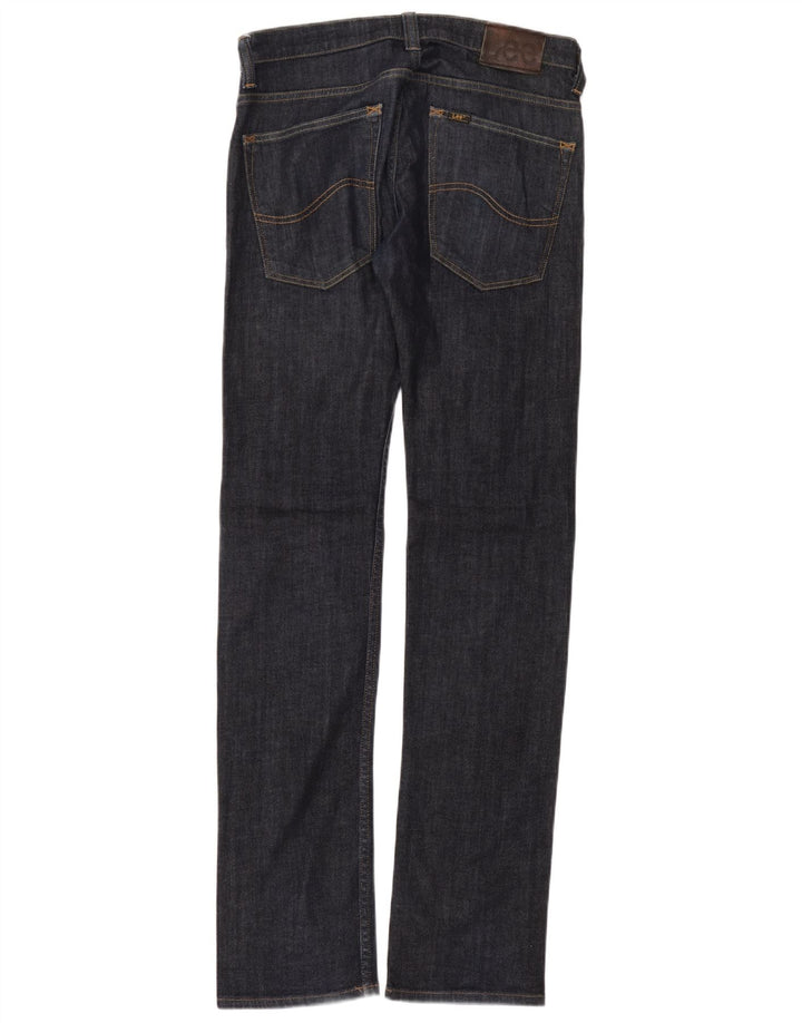 Lee Femme Powell Jean Slim Droit W32 L36 Bleu Marine Coton