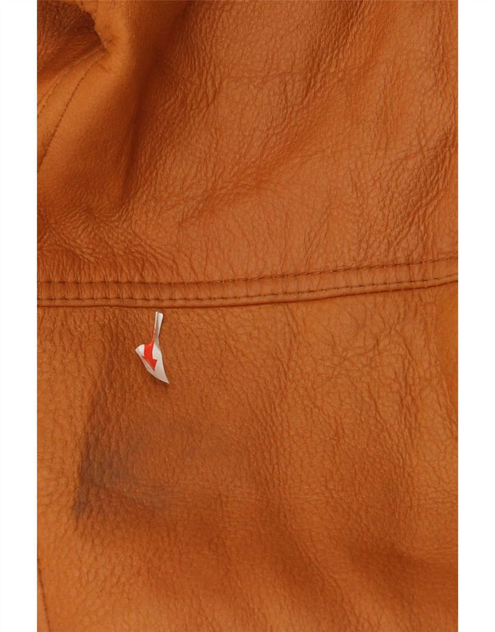 veste en peau de mouton vintage pour hommes IT 52 XL Marron