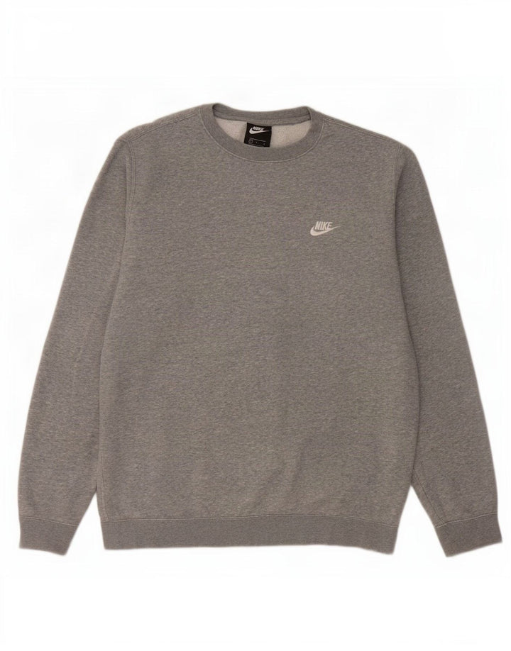 Nike Sweat-shirt pour homme en coton moucheté Gris Taille L