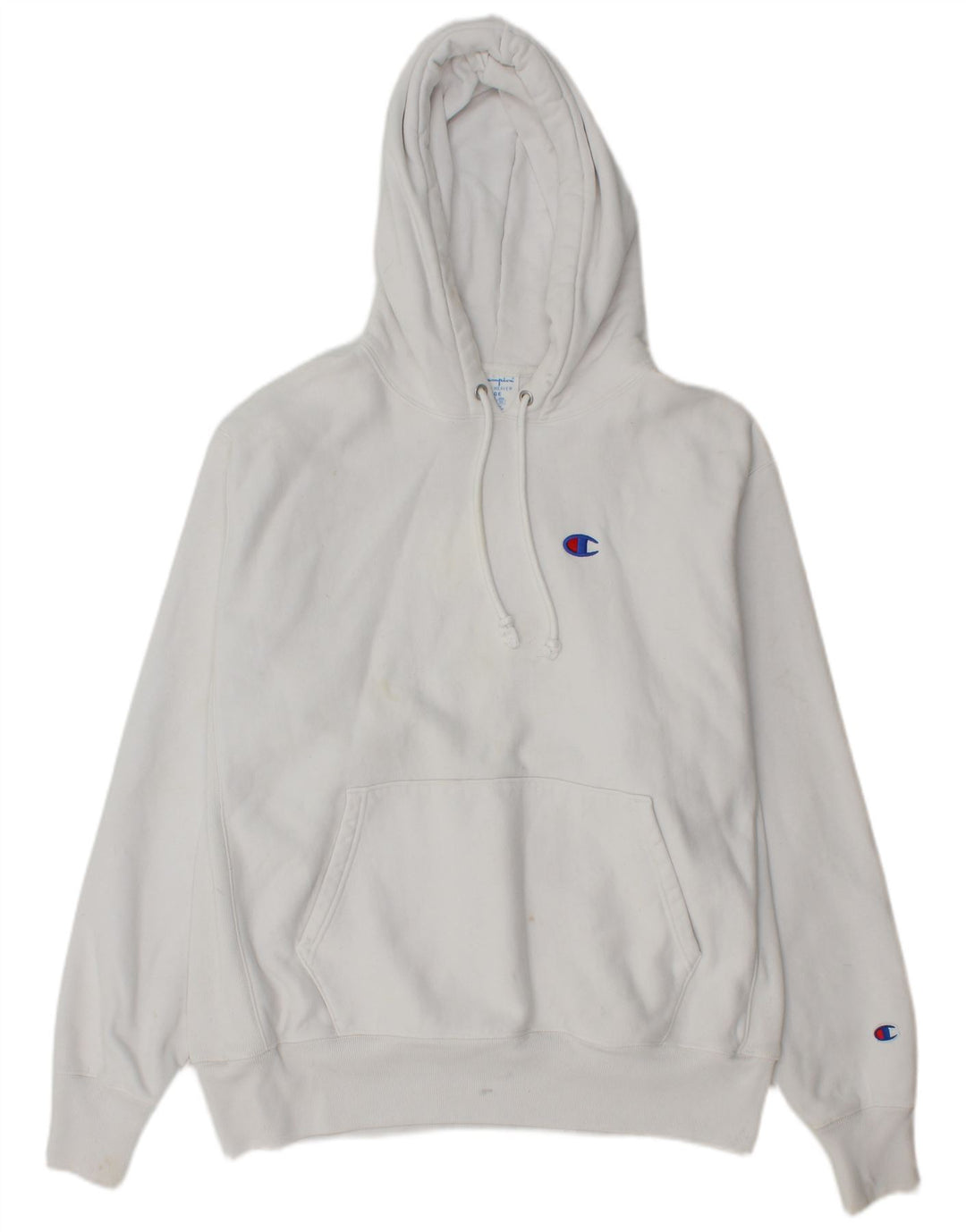Champion Pull à capuche pour homme Grand coton blanc