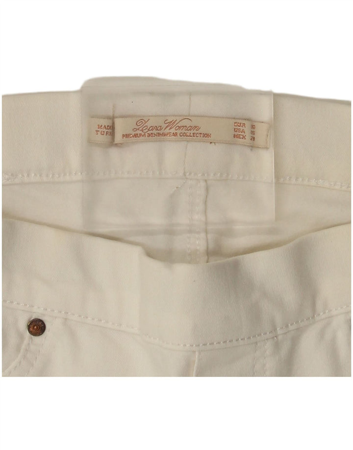 Zara Jean Slim Femme EU 38 Petit W28 L28 Blanc