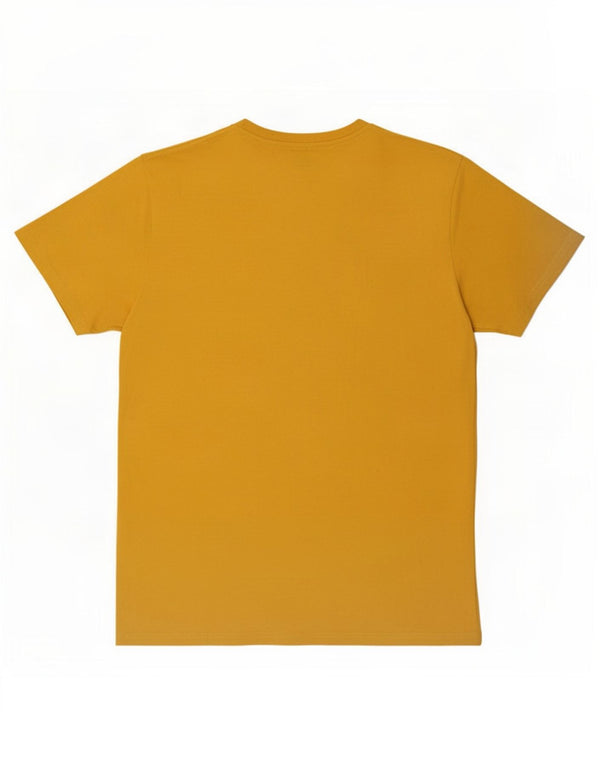 Lee Mens Regular Fit Graphic T-Shirt Top Large Yellow Cotton