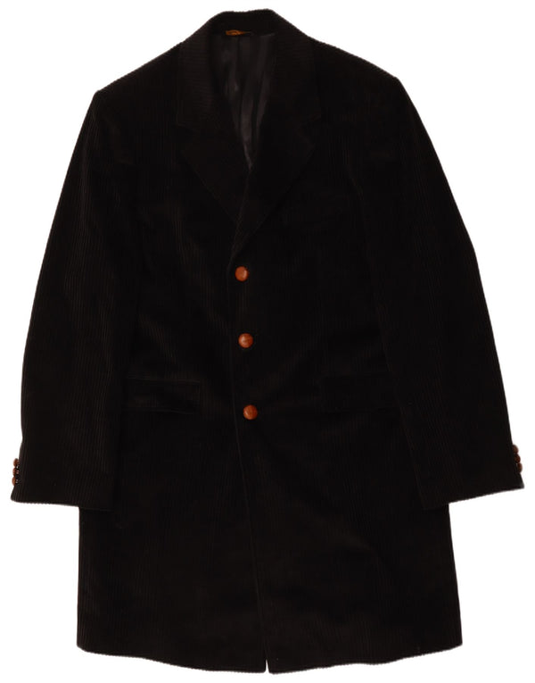 Velluto Duca Visconti Manteau en velours côtelé pour homme IT 58 4XL Noir