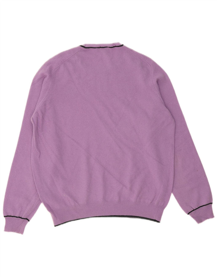 JECKERSON Pull à col rond pour femme UK 18 XL Laine violette