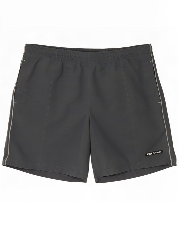 Reebok Short de bain homme grand gris polyester