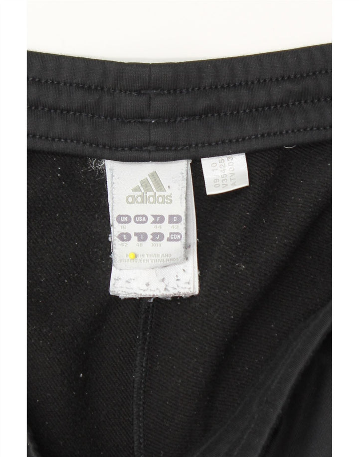 Adidas Pantalon de survêtement pour femme UK 16 Large Noir Polyester