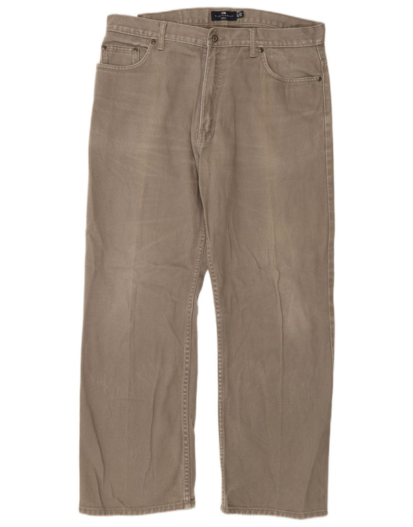 Marks & Spencer Jean droit bleu Harbor homme W36 L29 coton beige