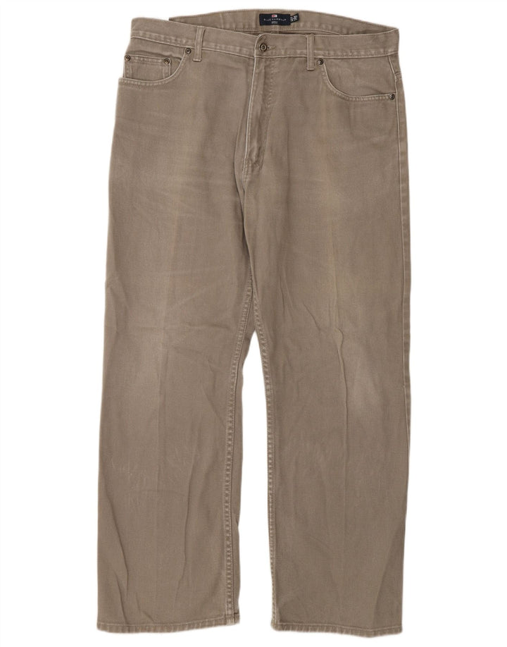 Marks & Spencer Jean droit bleu Harbor homme W36 L29 coton beige