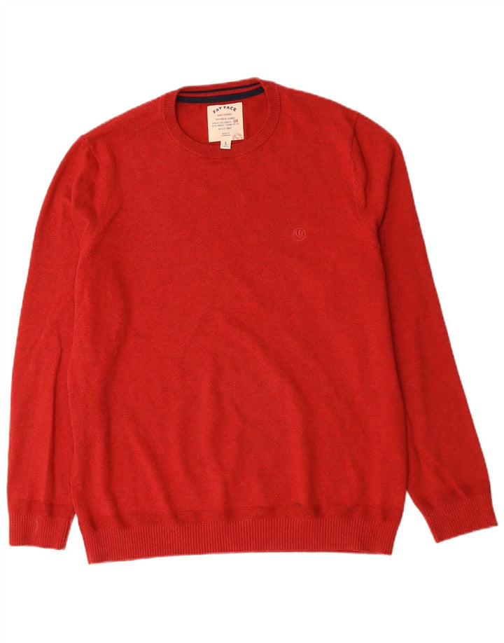 Fat Face Pull ras du cou pour homme en coton rouge Taille L