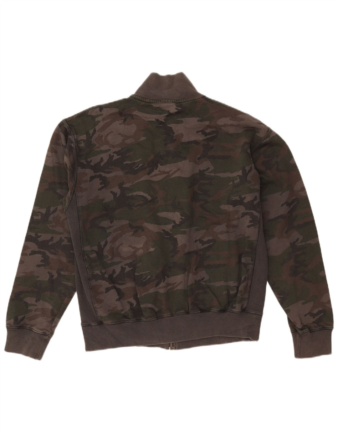 QUIKSILVER Veste de survêtement pour femme UK 16 Large Kaki Camouflage
