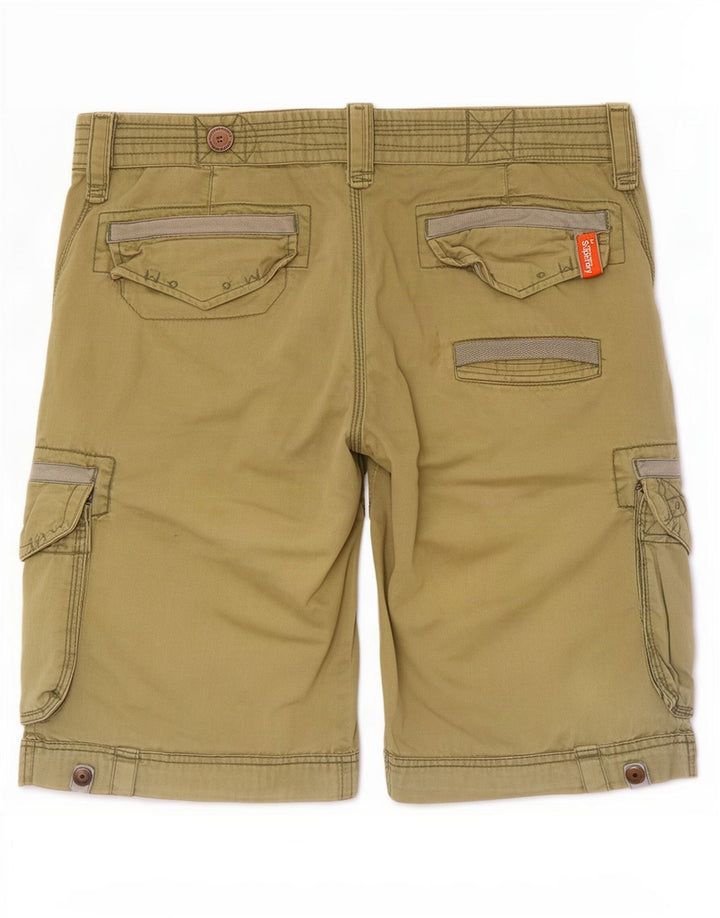 Superdry Short Cargo Homme Large W36 Coton Vert